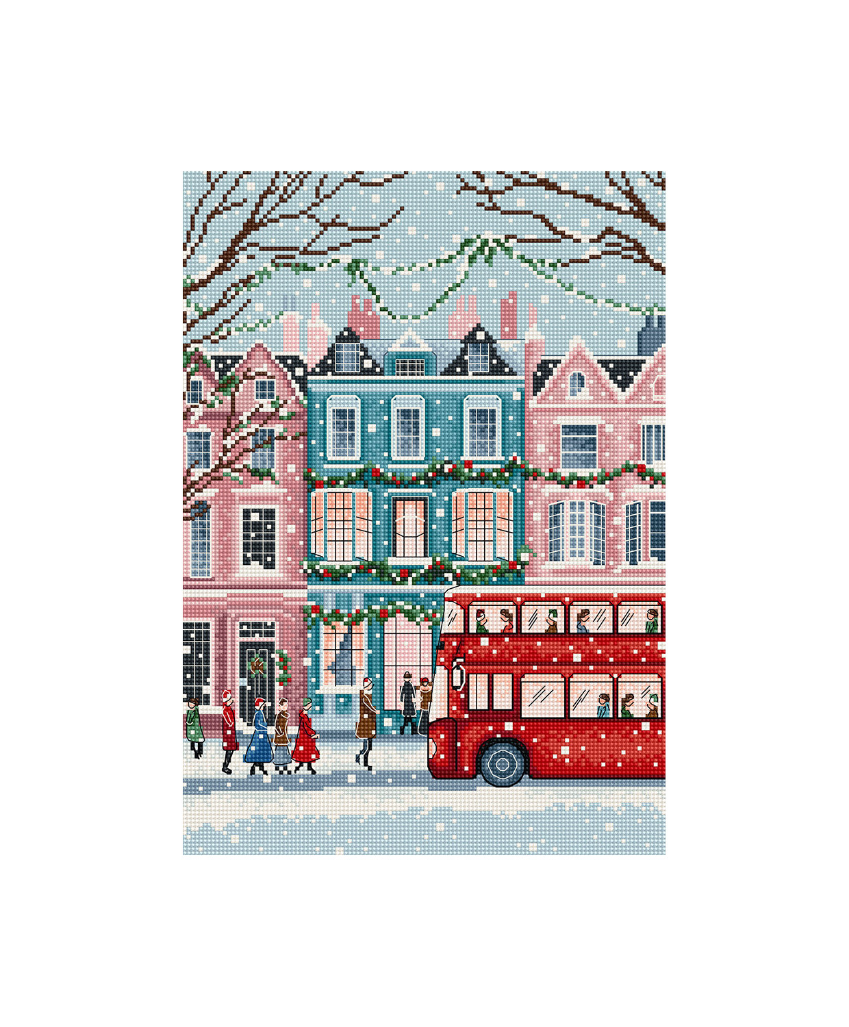 Cross Stitch Kit, London Snowfall LETISTITCH L9919