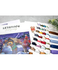 Cross-Stitch Kit Three Kings, LETISTITCH L8108