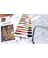 Cross-Stitch Kit Christmas Eve, LETISTITCH L8106