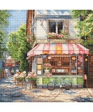 Cross stitch kit, L8101 Corner Shop / Boutique de quartier LETISTITCH, L8101