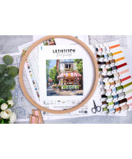 Cross stitch kit, L8101 Corner Shop / Boutique de quartier LETISTITCH, L8101