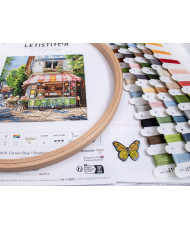 Cross stitch kit, L8101 Corner Shop / Boutique de quartier LETISTITCH, L8101