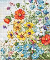 Cross Stitch Kit Wildflowers/ Fleurs sauvages, LETISTITCH, L8091