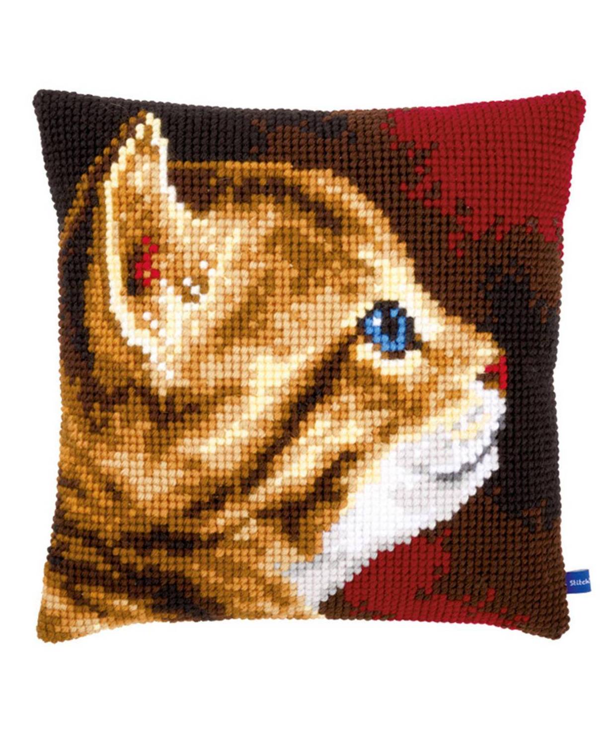 Pillow Embroidery Kit Kitten, Vervaсo PN-0154895