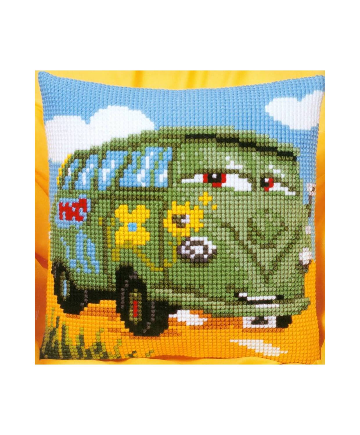 Pillow Embroidery Kit, Vervaсo 2575/8593  WALT DISNEY BUS