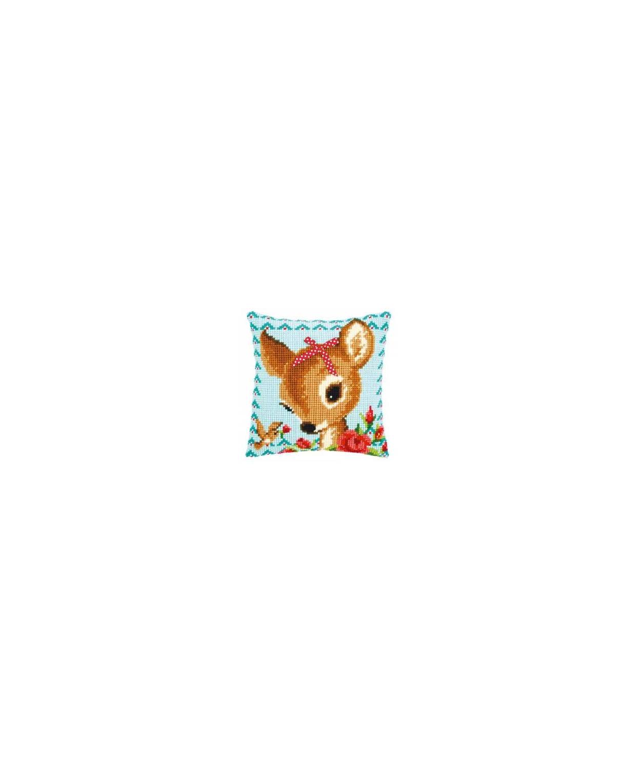 Pillow Embroidery Kit a deer with a jar, Vervaсo PN-0149899