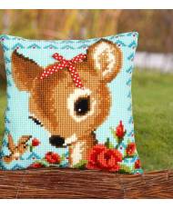 Pillow Embroidery Kit a deer with a jar, Vervaсo PN-0149899