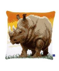 Pillow Embroidery Kit African Rhinoceros, Vervaсo PN-0150197