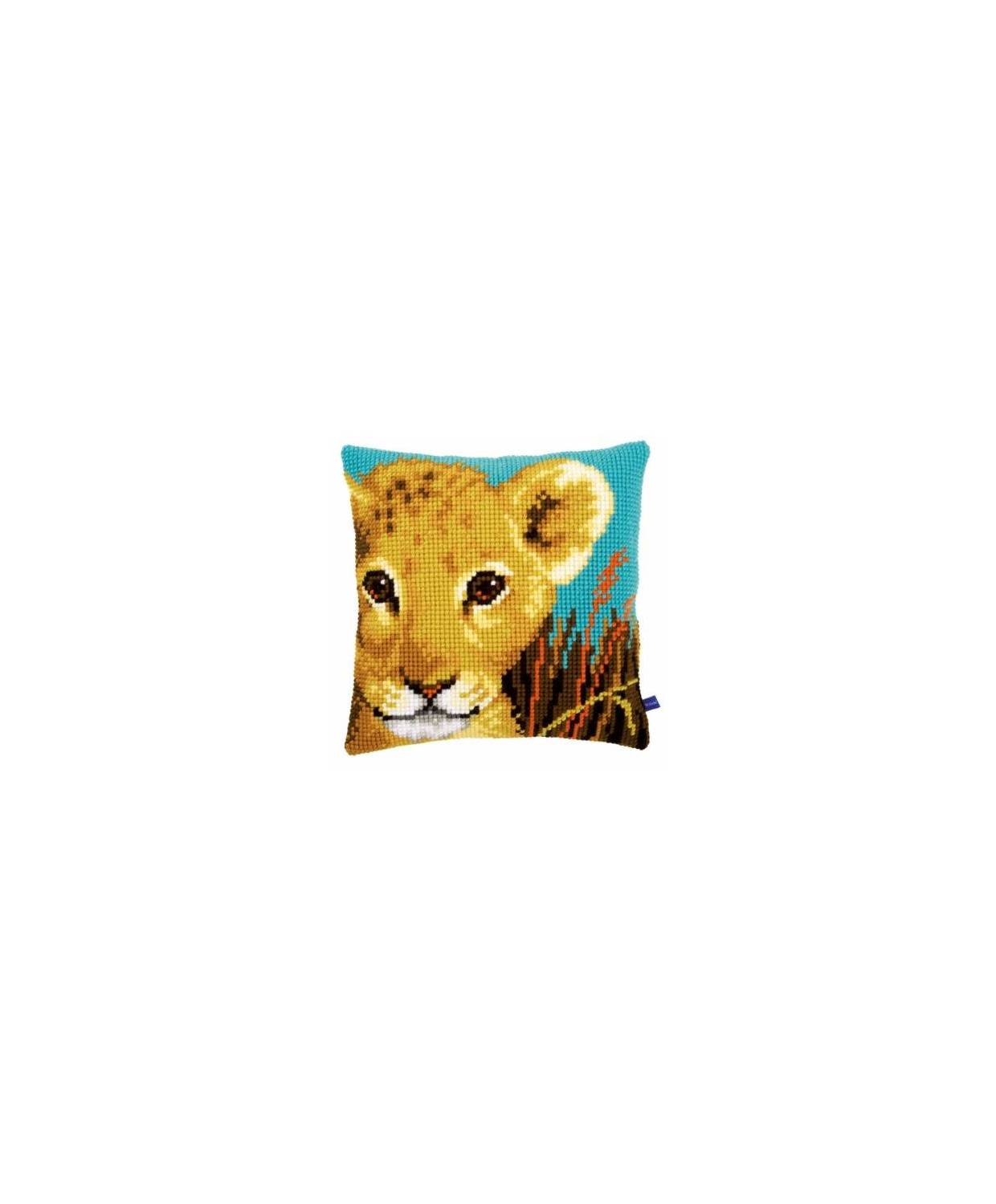 Pillow Embroidery Kit lion cub, Vervaсo PN-0153548