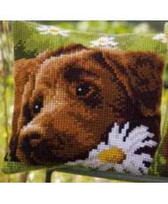 Pillow Embroidery Kit Labrador, Vervaco PN-0153855