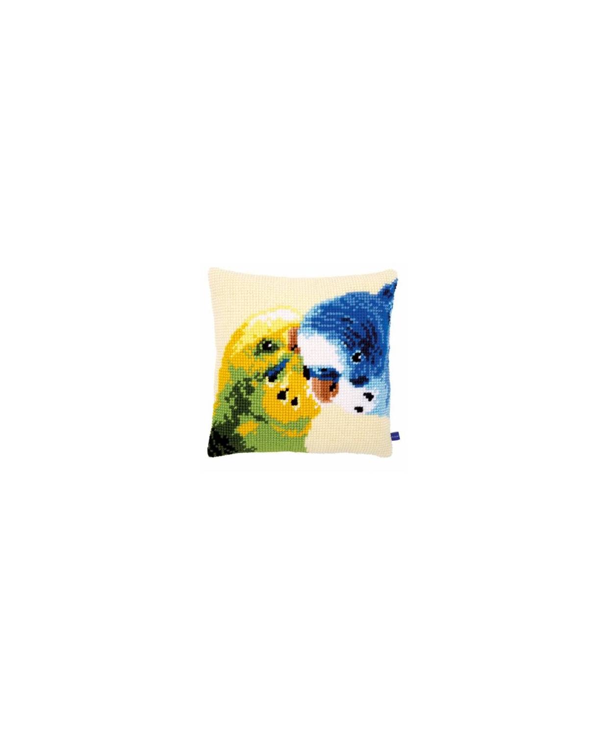 Pillow Embroidery Kit Parrots, Vervaco PN-0151034