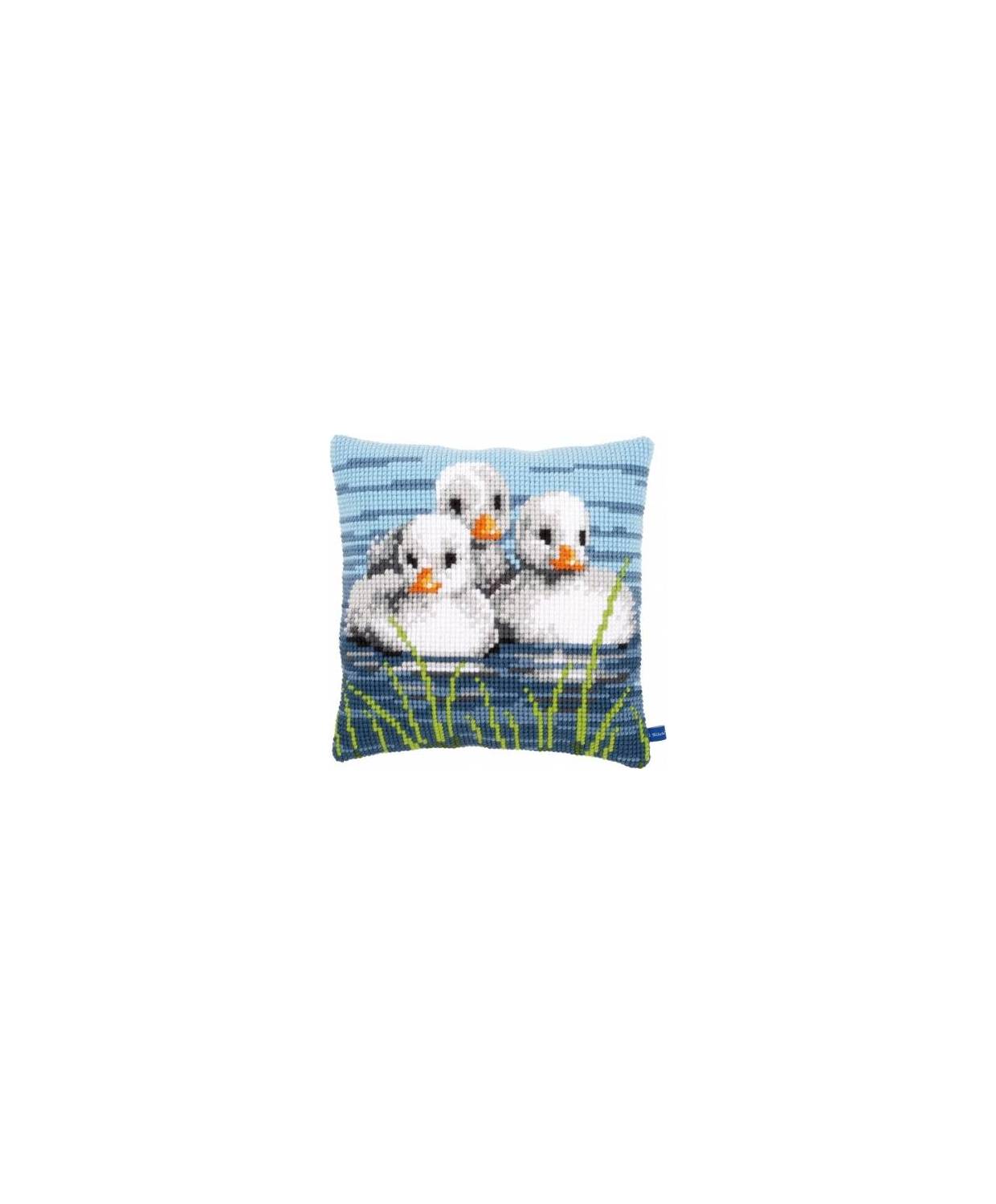 Pillow Embroidery Kit Ducklings in the water, Vervaco PN-0155206