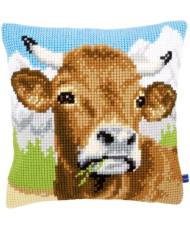 Pillow Embroidery Kit Cow, Vervaco PN-0148000