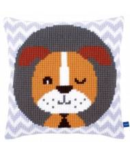 Pillow Embroidery Kit Winking dog, Vervaco PN-0155153