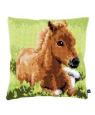 Pillow Embroidery Kit Brown foal, Vervaco PN-0155268