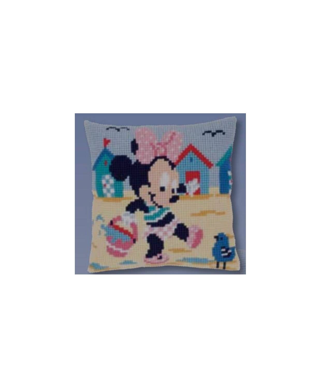 Pillow Embroidery Kit, Vervaсo PN-0143934  WALT DISNEY Minnie at the beach