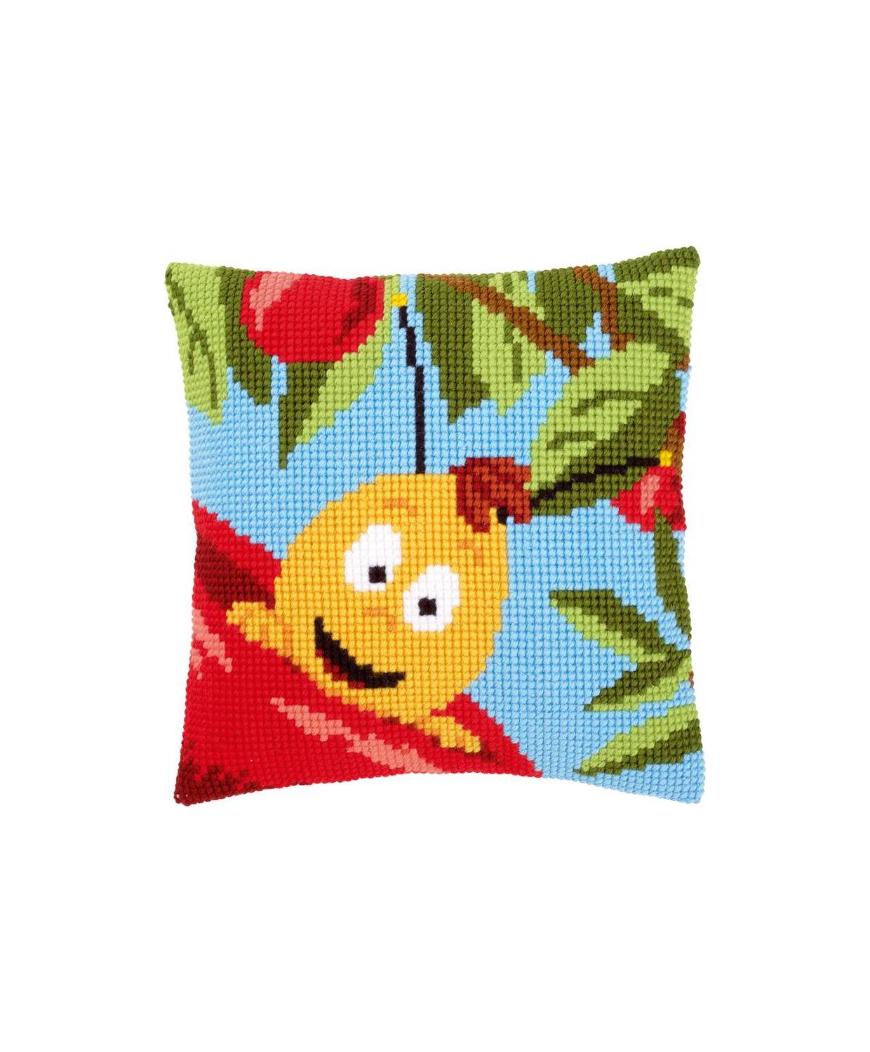 Pillow Embroidery Kit, Vervaсo PN-0156385 Studio 100 Willy and red apple