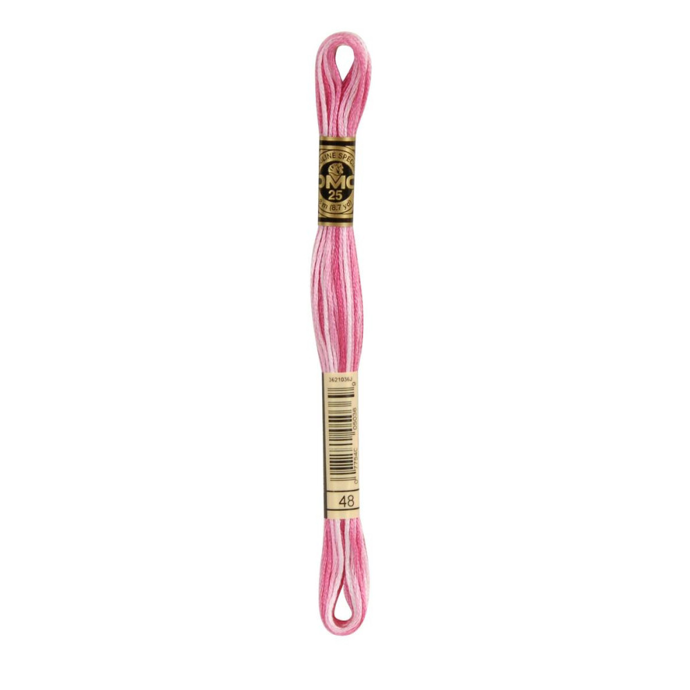 48 DMC 6-Strand Embroidery Cotton Variegated Baby Pink 48 DMC 6-Strand Embroidery Cotton Variegated Baby Pink