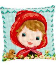 Pillow Embroidery Kit, Vervaсo PN-0150071 Little Red Riding Hood with a Bow