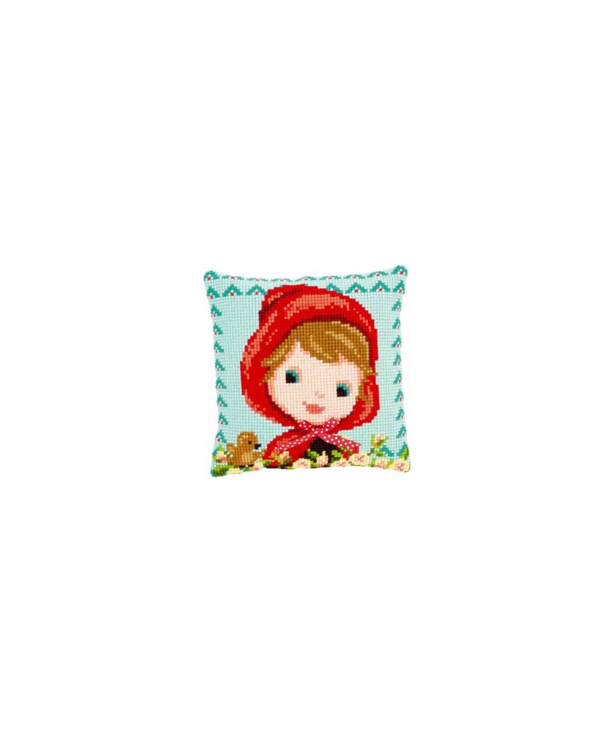 Pillow Embroidery Kit, Vervaсo PN-0150071 Little Red Riding Hood with a Bow