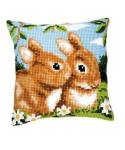 Pillow Embroidery Kit, Vervaсo PN-00008489 Rabbits