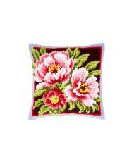 Pillow Embroidery Kit, Vervaсo PN-0144348 Pink Flowers