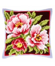 Pillow Embroidery Kit, Vervaсo PN-0144348 Pink Flowers