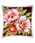 Pillow Embroidery Kit, Vervaсo PN-0144348 Pink Flowers