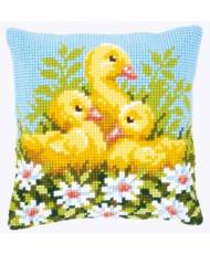 Pillow Embroidery Kit, Vervaсo PN-0146248 Ducklings in daisies