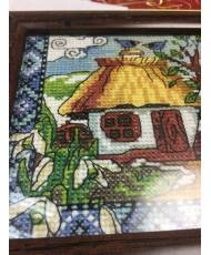 Cross Stitch Kit - Ukraine Hut Spring in Ukraine LADY  01271