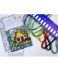 Cross Stitch Kit - Ukraine Hut Spring in Ukraine LADY  01271