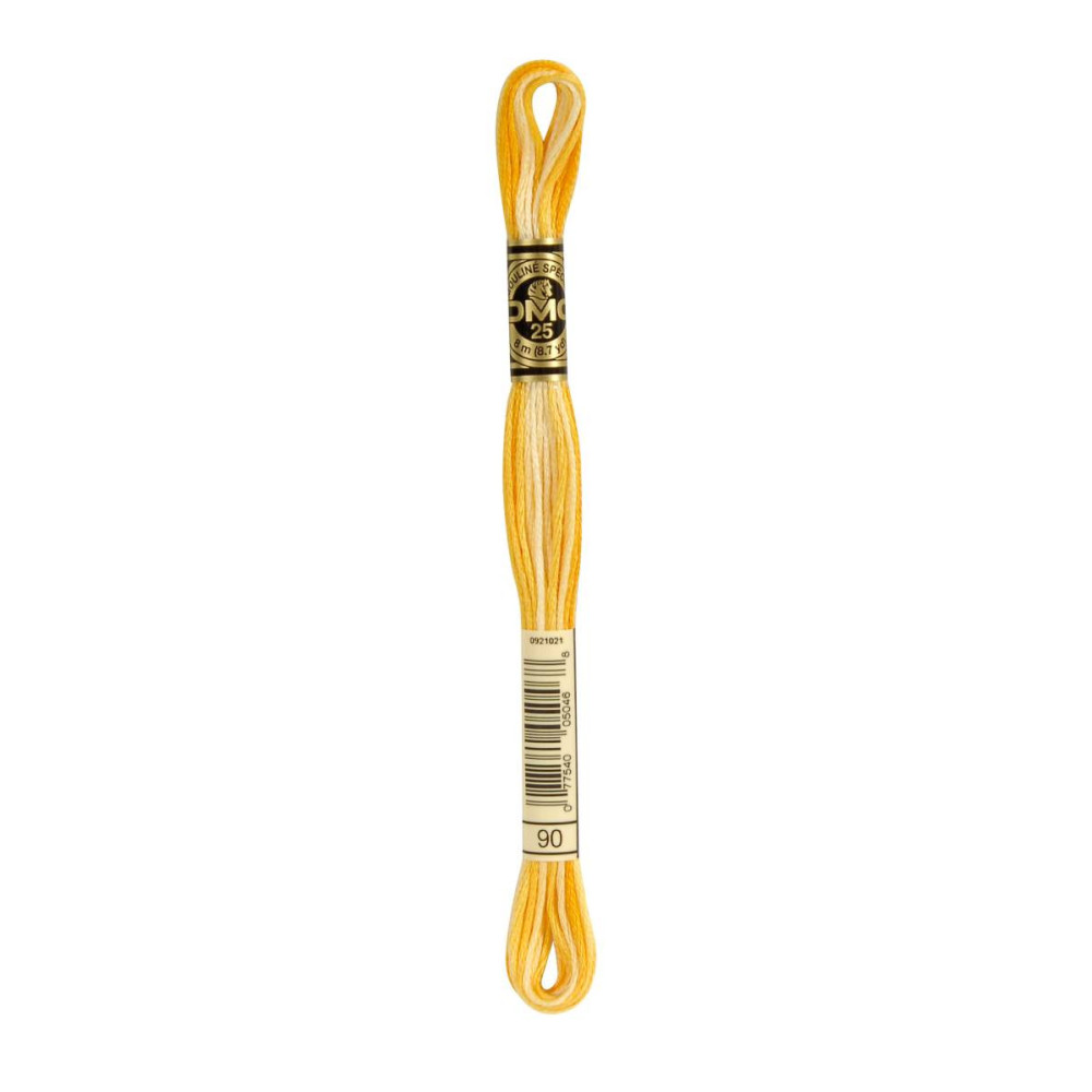 90 DMC 6-Strand Embroidery Cotton Variegated Yellow 90 DMC 6-Strand Embroidery Cotton Variegated Yellow