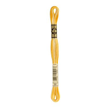 90 DMC 6-Strand Embroidery Cotton Variegated Yellow
