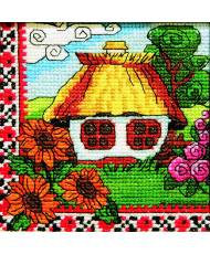 Cross Stitch Kit - Ukraine Hut Flowers of Sloboda LADY  01274