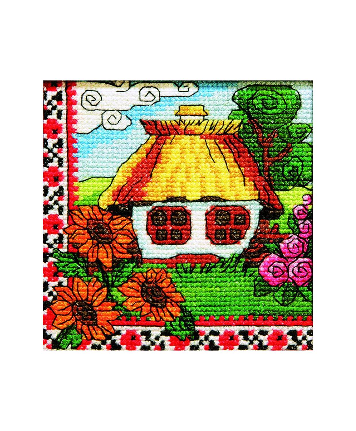 Cross Stitch Kit - Ukraine Hut Flowers of Sloboda LADY  01274