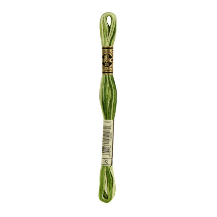 92 DMC 6-Strand Embroidery Cotton Variegated Avocado