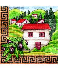 Cross Stitch Kit - Ukraine Hut Olives of Greece LADY  01277