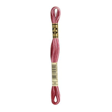 99 DMC 6-Strand Embroidery Cotton Variegated Mauve