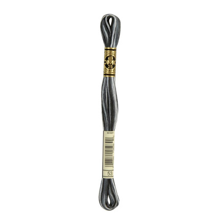 0053 мулине DMC 53 Variegated Steel Gray