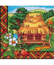 Cross Stitch Kit - Ukraine Hut Volhynia Strawberries LADY  01297