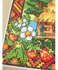 Cross Stitch Kit - Ukraine Hut Volhynia Strawberries LADY  01297