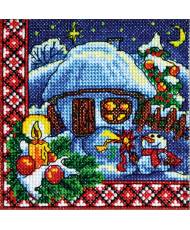 Cross Stitch Kit - Ukraine Hut Christmas Eve LADY  01304