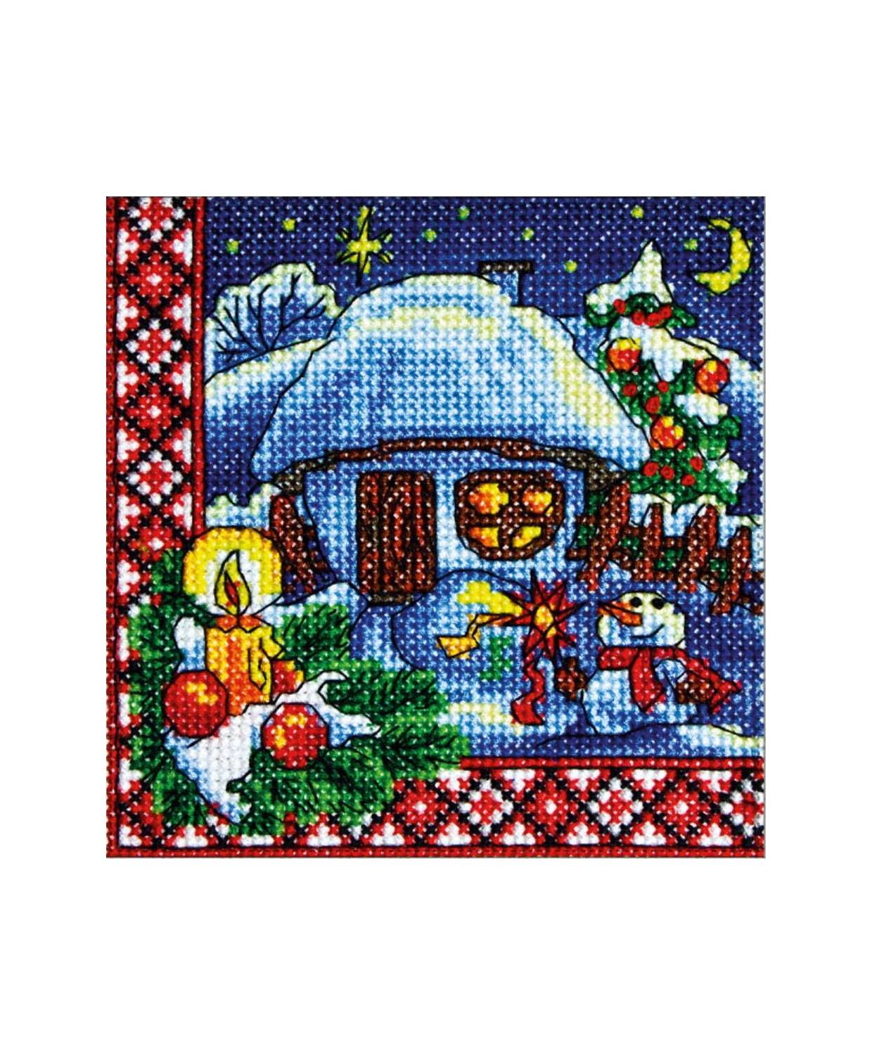 Cross Stitch Kit - Ukraine Hut Christmas Eve LADY  01304