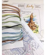 Cross Stitch Kit - watercolor Saint Volodomyr Hill LADY  01306