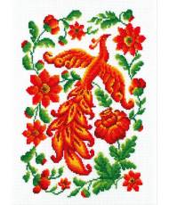 Cross Stitch Kit - Fire Bird LADY  01009  Petrykivka painting