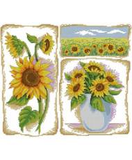 Cross Stitch Kit - Sunflowers LADY 01069