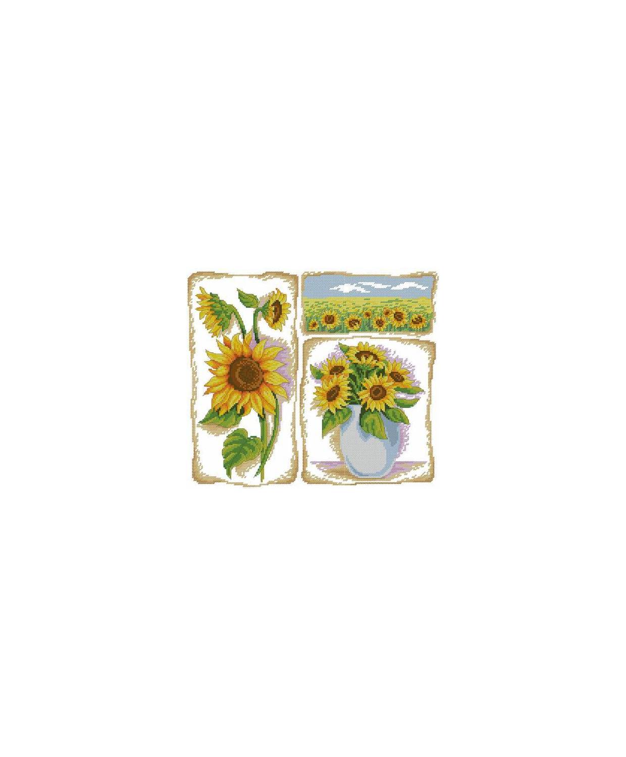 Cross Stitch Kit - Sunflowers LADY 01069