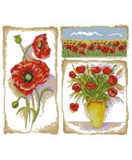 Cross Stitch Kit - Poppies LADY 01068