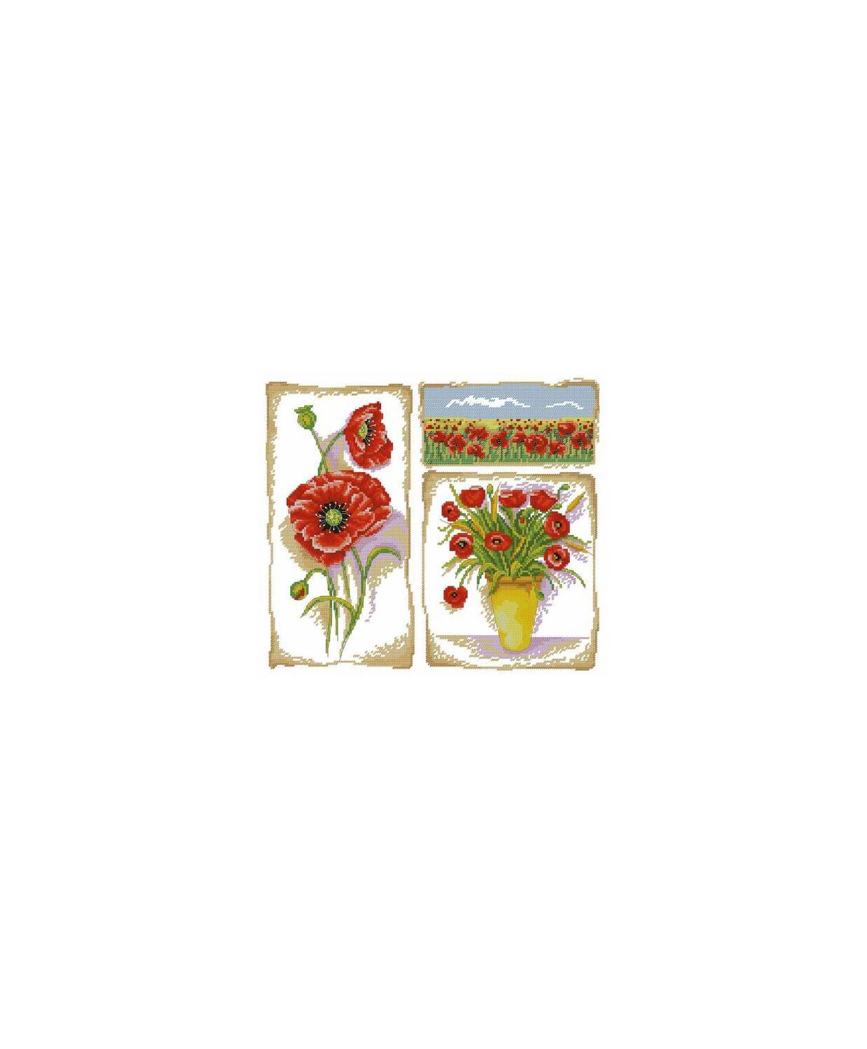 Cross Stitch Kit - Poppies LADY 01068