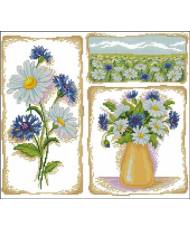 Cross Stitch Kit - Daisies LADY 01070